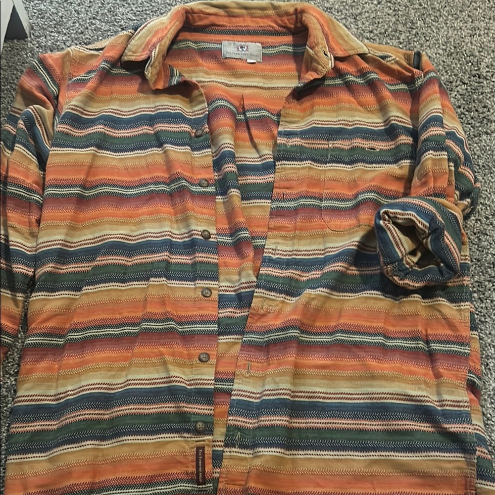 The Territory Ahead Multicolor Striped Men's Shirt